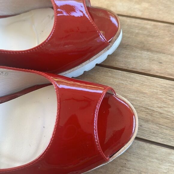 Gadea By Lodi Red Slingback Shoes 38=7.5 - Picture 4 of 9